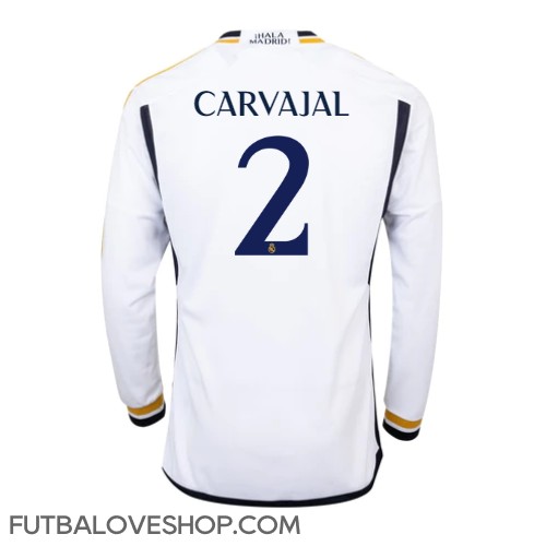 Dres Real Madrid Daniel Carvajal #2 Domáci 2023-24 Dlhy Rukáv